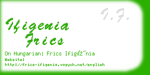 ifigenia frics business card
